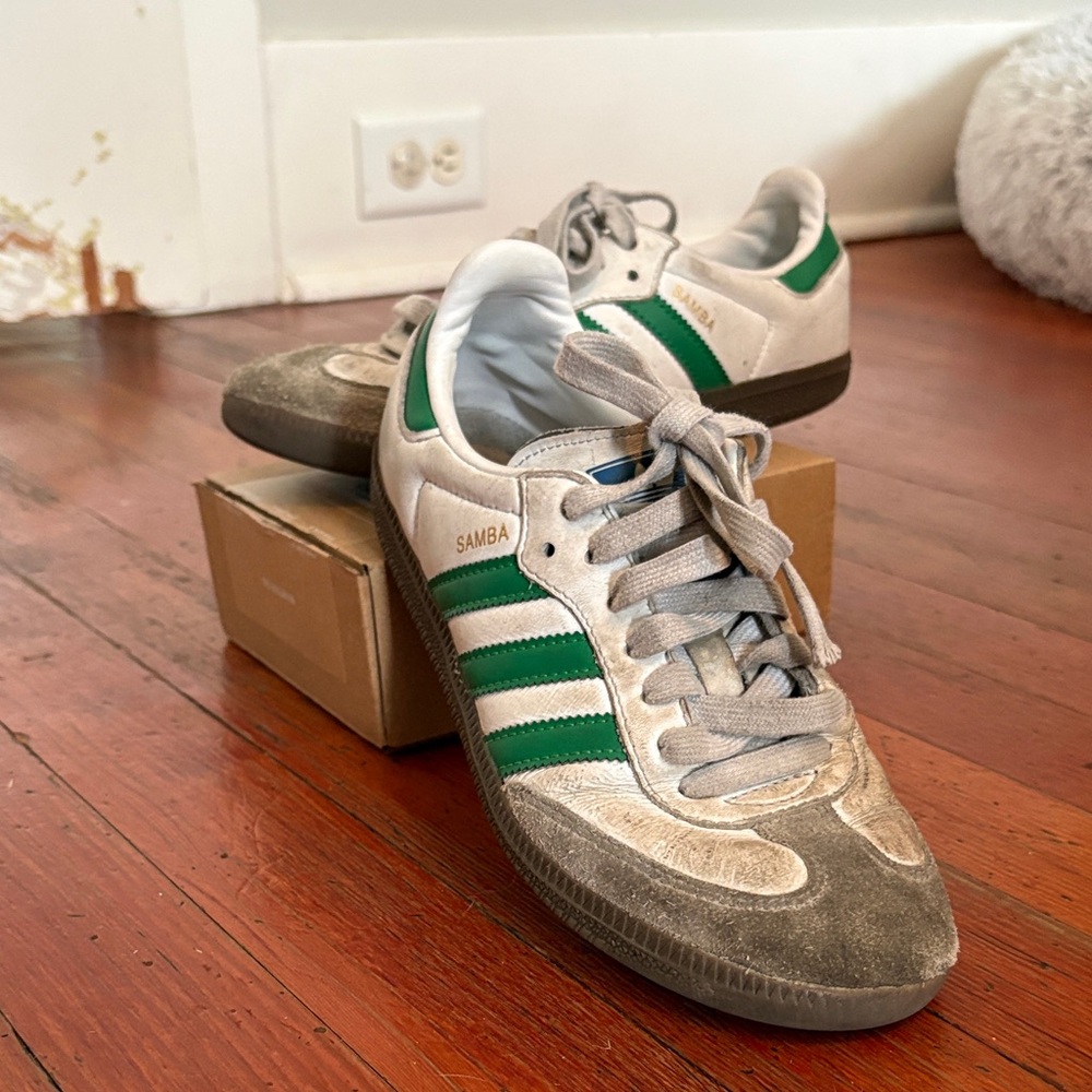 Adidas Samba Men's Sneakers - Green and Gray